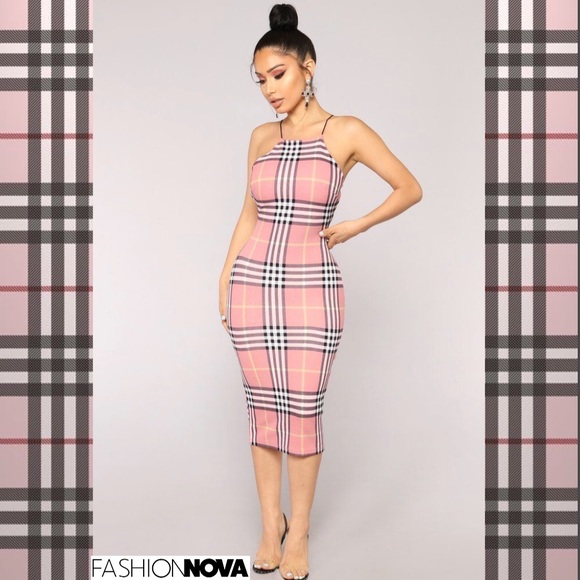 burberry inspired dress fashion nova